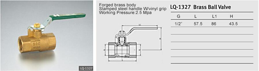 Brass globe valve