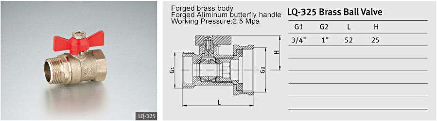 Brass globe valve