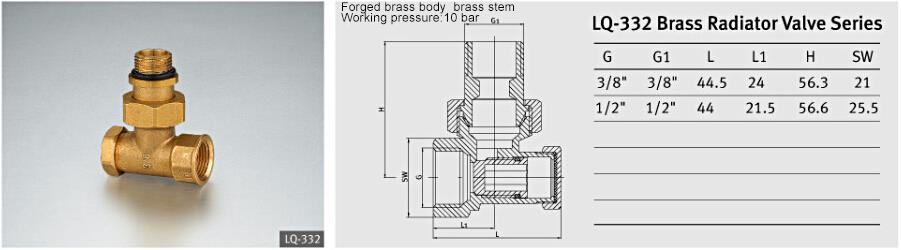 Brass globe valve