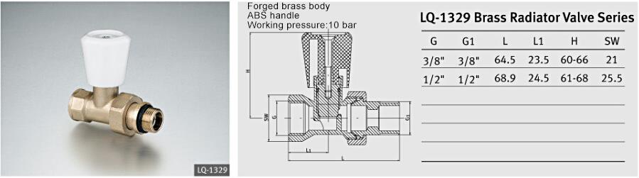 Brass globe valve